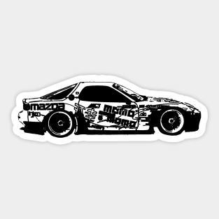 RX7 side view Sticker